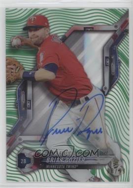 2018 Topps High Tek - [Base] - Pattern 1 Waves/Diagonals Green Autographs #HT-BD - Brian Dozier /99