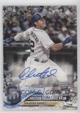 2018 Topps Holiday - WalMart Mega Box Autographs #A-CV - Christian Villanueva /200