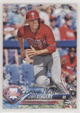 2018 Topps Holiday - WalMart Mega Box [Base] - Metallic Snowflake #HMW142 - Scott Kingery