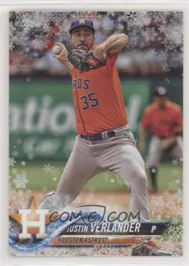 2018 Topps Holiday - WalMart Mega Box [Base] - Metallic Snowflake #HMW20 - Justin Verlander