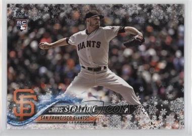 2018 Topps Holiday - WalMart Mega Box [Base] - Metallic Snowflake #HMW4 - Chris Stratton