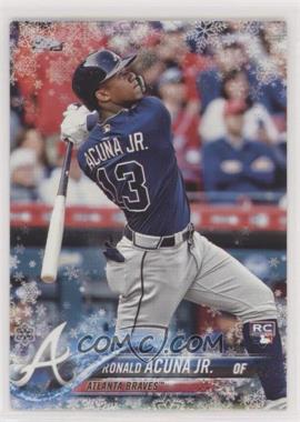 2018 Topps Holiday - WalMart Mega Box [Base] - Metallic Snowflake #HMW50 - Ronald Acuna Jr.