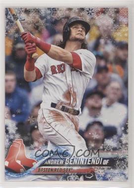 2018 Topps Holiday - WalMart Mega Box [Base] - Metallic Snowflake #HMW86 - Andrew Benintendi