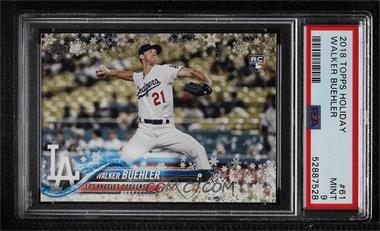 2018 Topps Holiday - WalMart Mega Box [Base] #HMW61 - Walker Buehler [PSA 9 MINT]