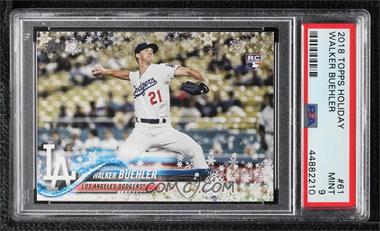 2018 Topps Holiday - WalMart Mega Box [Base] #HMW61 - Walker Buehler [PSA 9 MINT]