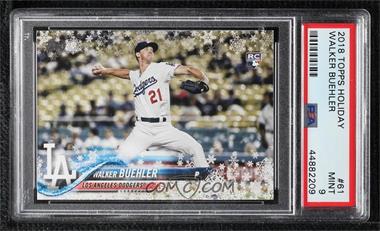 2018 Topps Holiday - WalMart Mega Box [Base] #HMW61 - Walker Buehler [PSA 9 MINT]