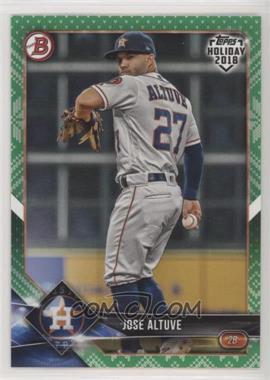 2018 Topps Holiday Bowman - [Base] - Green Holiday Sweater #TH-JAL - Jose Altuve /99