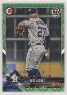 2018 Topps Holiday Bowman - [Base] - Green Holiday Sweater #TH-JAL - Jose Altuve /99