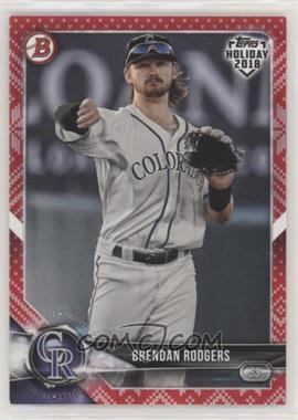 2018 Topps Holiday Bowman - [Base] - Red Holiday Sweater #TH-BR - Brendan Rodgers /10