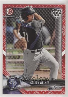 2018 Topps Holiday Bowman - [Base] - Red Holiday Sweater #TH-CW - Colton Welker /10