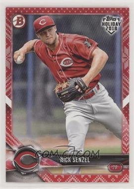 2018 Topps Holiday Bowman - [Base] - Red Holiday Sweater #TH-NS - Nick Senzel /10