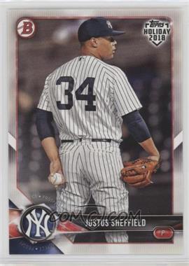 2018 Topps Holiday Bowman - [Base] #TH-JSF - Justus Sheffield