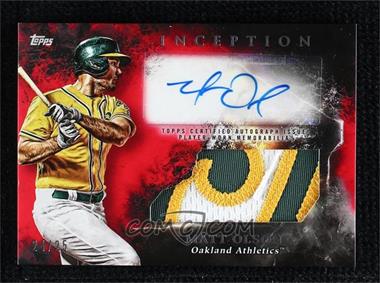 2018 Topps Inception - Inception Autographed Patches - Red #IAP-MO - Matt Olson /25