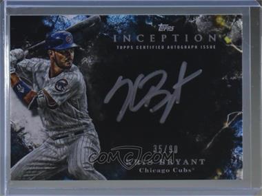 2018 Topps Inception - Inception Silver Signings #SS-KB - Kris Bryant /90