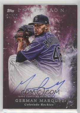 2018 Topps Inception - Rookie and Emerging Stars Autographs - Magenta #RES-GM - German Marquez /99