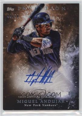 2018 Topps Inception - Rookie and Emerging Stars Autographs - Orange #RES-MA - Miguel Andujar /50