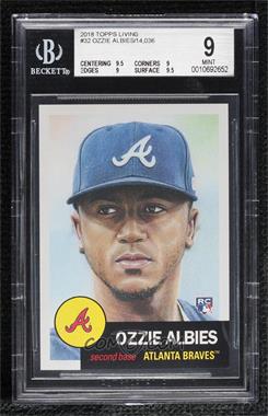 2018 Topps Living Set - Online Exclusive [Base] #32 - Ozzie Albies /14036 [BGS 9 MINT]