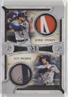 George Springer, Alex Bregman #/50