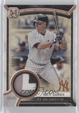 2018 Topps Museum Collection - Meaningful Material Patch Relics - Copper #MMR-BGA - Brett Gardner /35