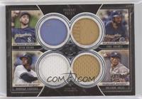 Ryan Braun, Domingo Santana, Eric Thames, Orlando Arcia #/75