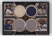 Adrian Beltre, Cole Hamels, Joey Gallo, Rougned Odor #/75