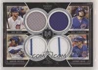 Addison Russell, Kyle Schwarber, Kris Bryant, Anthony Rizzo #/99