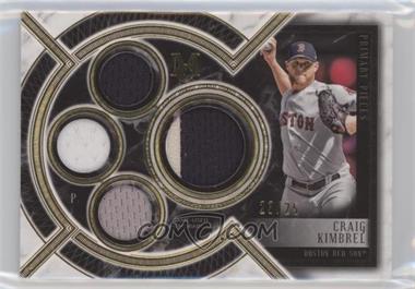 2018 Topps Museum Collection - Primary Pieces Single Player Quad Relics - Gold #SPQR-CK - Craig Kimbrel /25