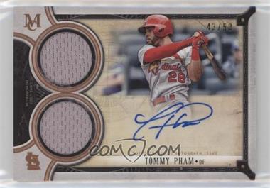 2018 Topps Museum Collection - Signature Swatches Dual Relic Autographs - Copper #DRA-TP - Tommy Pham /50