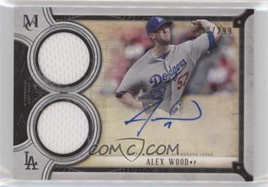 2018 Topps Museum Collection - Signature Swatches Dual Relic Autographs #DRA-AW - Alex Wood /299