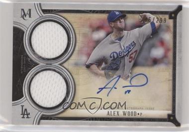 2018 Topps Museum Collection - Signature Swatches Dual Relic Autographs #DRA-AW - Alex Wood /299