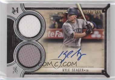 2018 Topps Museum Collection - Signature Swatches Dual Relic Autographs #DRA-KS - Kyle Seager /199