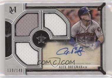 2018 Topps Museum Collection - Signature Swatches Triple Relic Autographs #TRA-ABR - Alex Bregman /149