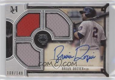 2018 Topps Museum Collection - Signature Swatches Triple Relic Autographs #TRA-BD - Brian Dozier /149