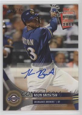 2018 Topps National Baseball Card Day - Autographs #AU-KB - Keon Broxton /200