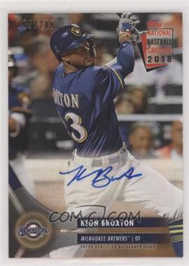 2018 Topps National Baseball Card Day - Autographs #AU-KB - Keon Broxton /200