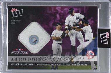 2018 Topps Now - [Base] - Relics #839A - AL Wild Card - New York Yankees /99 [Uncirculated]