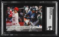 Shohei Ohtani, Christian Villanueva [SGC 9 MINT] #/3,383