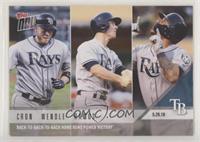 C.J. Cron, Joey Wendle, Wilson Ramos #/254