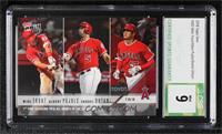 Mike Trout, Albert Pujols, Shohei Ohtani [CSG 9 Mint] #/4,207