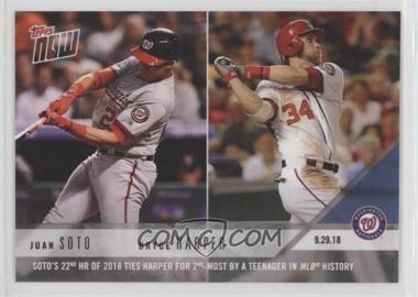 2018 Topps Now - [Base] #808 - Juan Soto, Bryce Harper /1140