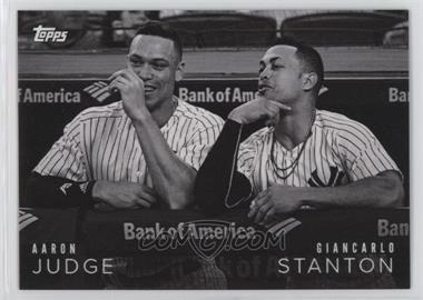 2018 Topps On Demand Black & White - Online Exclusive Candid Moment #CM-6 - Aaron Judge, Giancarlo Stanton /167