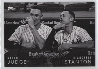 2018 Topps On Demand Black & White - Online Exclusive Candid Moment #CM-6 - Aaron Judge, Giancarlo Stanton /167