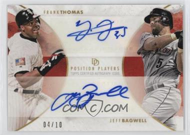 2018 Topps On Demand Dynamic Duals - [Base] - Red #PP3B - Position Players - Frank Thomas, Jeff Bagwell /10