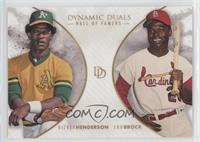 Hall of Famers - Rickey Henderson, Lou Brock #/700