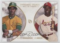 Hall of Famers - Rickey Henderson, Lou Brock #/700