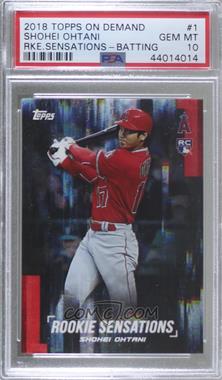 2018 Topps On Demand Rookie Sensations - Online Exclusive [Base] #1.2 - Image Variation - Shohei Ohtani (Batting) [PSA 10 GEM MT]