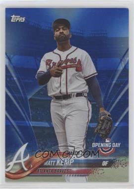 2018 Topps Opening Day - [Base] - Rainbow Blue Foil #11 - Matt Kemp [EX to NM]