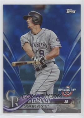 2018 Topps Opening Day - [Base] - Rainbow Blue Foil #162 - DJ LeMahieu