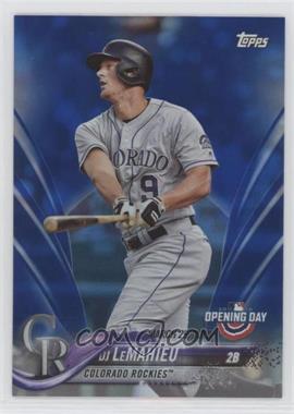 2018 Topps Opening Day - [Base] - Rainbow Blue Foil #162 - DJ LeMahieu