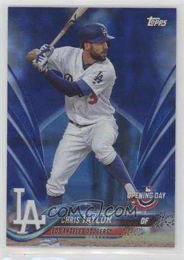 2018 Topps Opening Day - [Base] - Rainbow Blue Foil #167 - Chris Taylor